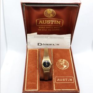 Gold Watch With Diamond At 12 o’clock